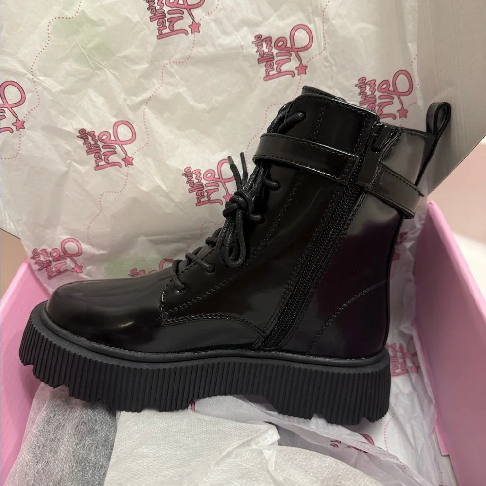 Olivia Miller Girls Combat Boots,‎ NEW, Size 13